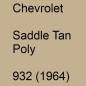 Preview: Chevrolet, Saddle Tan Poly, 932 (1964).